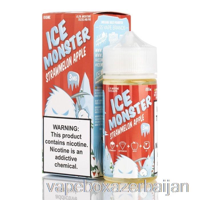 Vape Azerbaijan ICE Strawmelon Apple - Ice Monster - 100mL 0mg